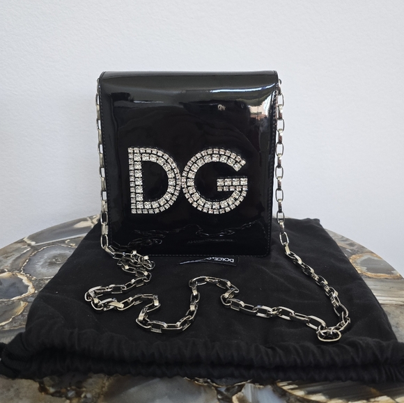 🔥RARE🔥Dolce & Gabbana Black Chain Bag - Picture 1 of 11